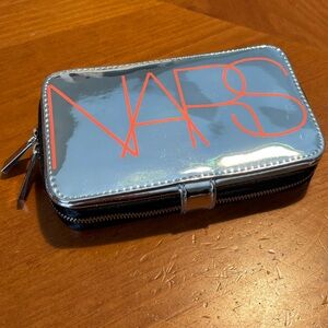 NARS Metallic Silver Cosmetic Bag